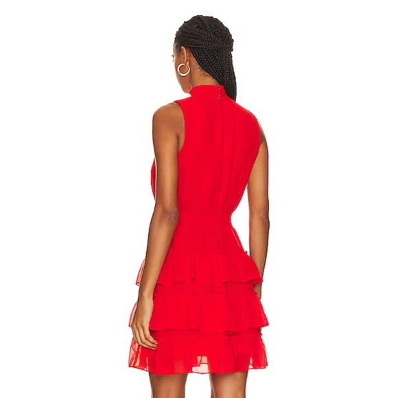 Revolve 1. STATE Ruffled Smock Neck Dress - Picture 2 of 6